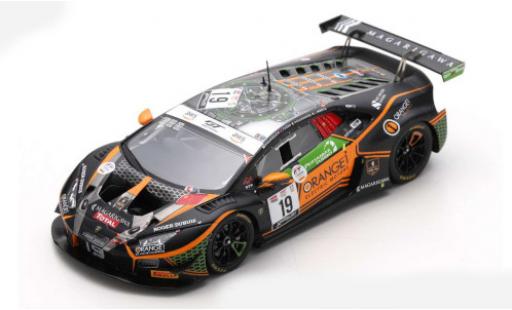 Diecast model cars Lamborghini Huracan GT3 Evo No.19 Orange 1 FFF Racing Team 24h Spa 2020 L.Moccia/R.Giammaria/P.Keen/H.Hamaguchi 1/43 Spark