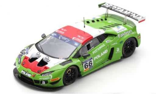 Diecast model cars Lamborghini Huracan GT3 Evo No.66 Team Poland FIA Motorsport Games GT Cup Vallelunga 2019 A.Lewandowski/A.Janosz 1/43 Spark