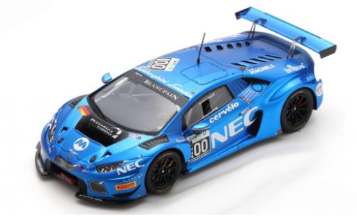 Diecast model cars Lamborghini Huracan GT3 No.100 Attempto Racing 24h Spa 2016 L.Machiels/M.van Splunteren/J.Mul/G.Venturini 1/43 Spark