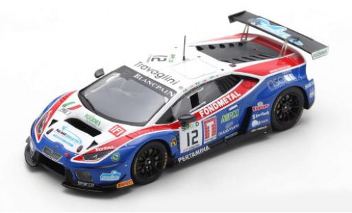 Diecast model cars Lamborghini Huracan GT3 No.12 Ombra Racing 24h Spa 2017 M.Beretta/S.Gattuso/A.Piccini 1/43 Spark