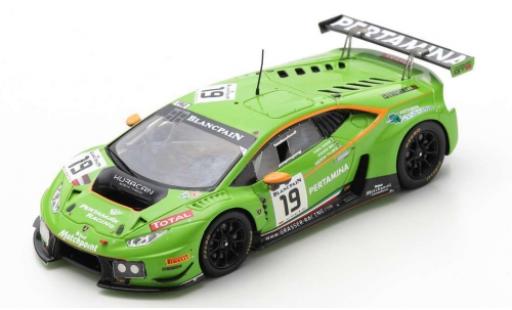 Diecast model cars Lamborghini Huracan GT3 No.19 GRT - Grasser Racing Team 24h Spa Francorchamps 2015 A.Palmer/J.Mul/F.Babini 1/43 Spark