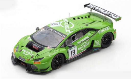 Diecast model cars Lamborghini Huracan GT3 No.19 GRT Grasser Racing Team 24h Spa Francorchamps 2017 R.Ineichen/R.Giammaria/E.Perez Companc 1/43 Spark