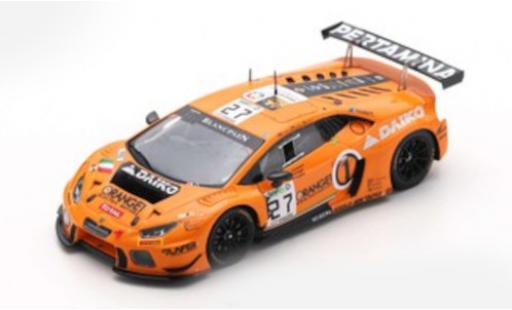Diecast model cars Lamborghini Huracan GT3 No.27 Orange 1 Team Lazarus 24h Spa 2017 L.Filippi/N.Pohler/F.Crestani 1/43 Spark