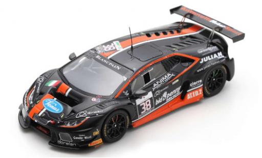 Diecast model cars Lamborghini Huracan GT3 No.38 Antonelli Motorsport 24h Spa 2016 M.Cerruti/L.Spinelli/C.Sbirrazzuoli/G.Vannelet 1/43 Spark