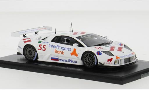 Diecast model cars Lamborghini Murcielago R-GT LM No.55 IPB Spartak Racing 24h Le Mans 2008 1/43 Spark