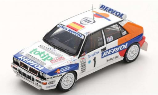 Diecast model cars Lancia Delta HF Integrale Evoluzione II EVO No.1 Repsol Rally WM Rally Monte Carlo 1993 C.Sainz/L.Moya 1/43 Spark
