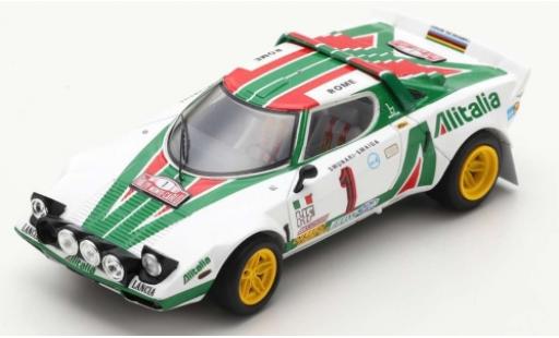 Diecast model cars Lancia Stratos HF No.1 Alitalia Rally WM Rally Monte Carlo 1977 S.Munari/S.Maiga 1/43 Spark