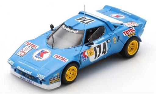 Diecast model cars Lancia Stratos HF No.174 Chardonnet KWay Tour de France Auto 1977 B.Darniche/A.Mahe 1/43 Spark