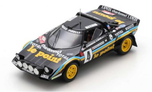 Diecast model cars Lancia Stratos HF No.4 Le Point Rally WM Rally Monte Carlo 1981 B.Darniche/A.Mahe 1/43 Spark