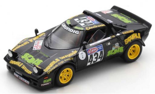 Diecast model cars Lancia Stratos HF No.434 Tour de France Auto 1976 B.Saby/F.Conconi 1/43 Spark