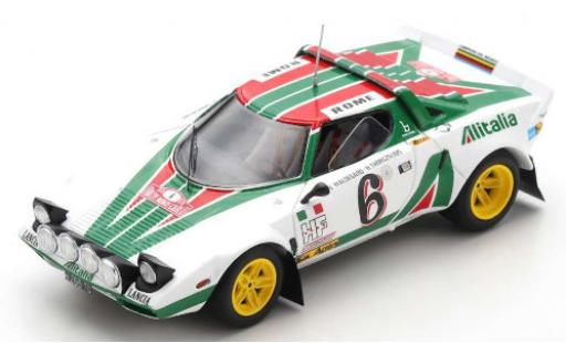 Diecast model cars Lancia Stratos HF No.6 Alitalia Rally WM Rally Monte Carlo 1976 B.Waldegard/H.Thorszelius 1/43 Spark