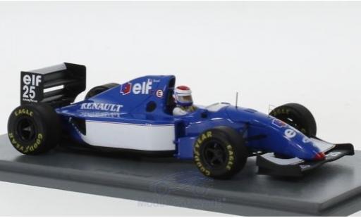 Diecast model cars Ligier JS3 Base 9B No.25 formula 1 GP Frankreich 1994 E.Bernard 1/43 Spark