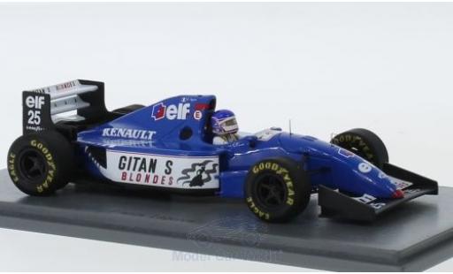 Diecast model cars Ligier JS3 Base 9B No.25 Gitanes formula 1 GP Australien 1994 with Decals F.Lagorce 1/43 Spark