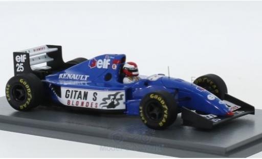 Diecast model cars Ligier JS3 Base 9B No.25 Gitanes formula 1 GP Europa 1994 with Decals J.Herbert 1/43 Spark