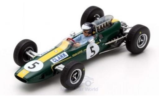 Diecast model cars Lotus 33 Base No.5 formula 1 GP Gro&Atilde;�britannien 1965 J.Clark 1/43 Spark