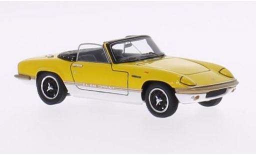 Diecast model cars Lotus Elan Sprint DHC yellow/white RHD 1/43 Spark