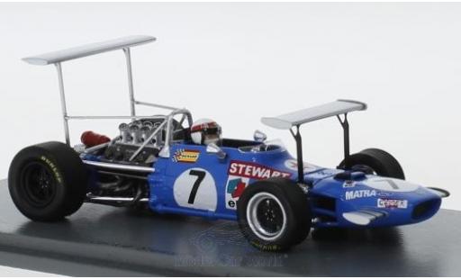 Diecast model cars Matra MS10 Base 0 No.7 formula 1 GP South Afrika 1969 J.Stewart 1/43 Spark