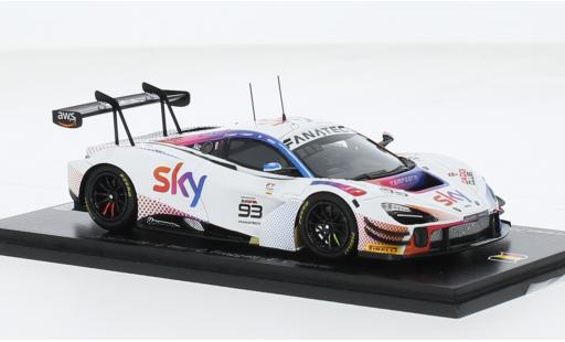 Diecast model cars McLaren 720 GT3 EVO S No.93 SKY - Tempesta Racing 24h Spa 2023 1/43 Spark