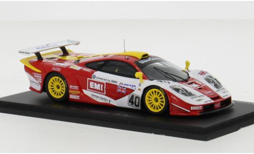 Diecast model cars McLaren F1 GTR GTR No.40 Gulf Team Davidoff 24h Le Mans 1998 1/43 Spark