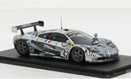 Diecast model cars McLaren F1 GTR GTR No.42 Societe BBA Competition 24h Le Mans 1995 1/43 Spark