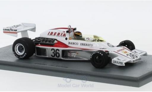 Diecast model cars McLaren M23 Base No.36 formula 1 GP Spanien 1977 E.de Villota 1/43 Spark