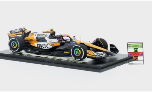 Diecast model cars McLaren F1 Base MCL38 GP Singapur 2024 Team #4 1/43 Spark
