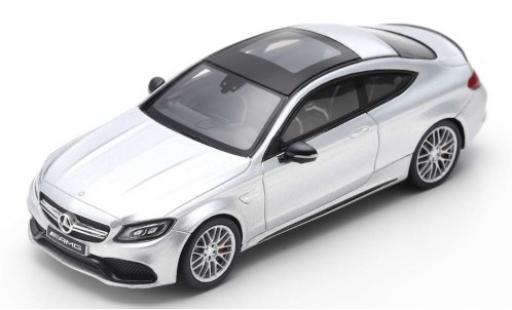 Diecast model cars Mercedes C AMG C63 Coupe grey 2018 1/43 Spark