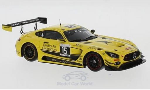 Diecast model cars Mercedes AMG GT GT3 3 No.15 Black Falcon 24h Spa 2017 D.Chaponik/B.Sandberg/S.Heckert/J.Bleekemolen 1/43 Spark