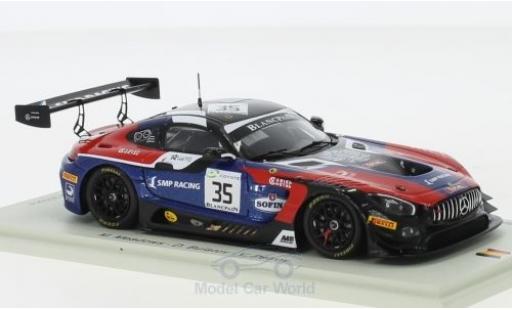 Diecast model cars Mercedes AMG GT GT3 3 No.35 SMP Racing by AKKA ASP 24h Spa 2018 M.Meadows/D.Bulatov/V.Petrov 1/43 Spark
