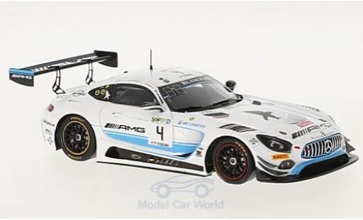 Diecast model cars Mercedes AMG GT GT3 3 No.4 Black Falcon 24h Spa 2017 L.Stolz/A.Christodolou/Y.Buurman 1/43 Spark