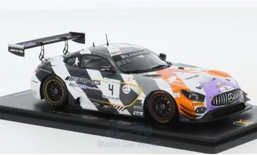 Diecast model cars Mercedes AMG GT GT3 3 No.4 Black Falcon Team 24h Spa 2018 Y.Buurman/L.Stolz/M.Engel 1/43 Spark