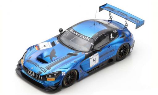 Diecast model cars Mercedes AMG GT GT3 3 No.4 Blancpain GT Series Endurance Cup 2018 Y.Buurman/M.Engel/L.Stolz 1/18 Spark