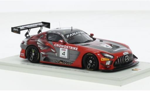 Diecast model cars Mercedes AMG GT GT3 3 No.4 CrowdStrike Racing by Riley 24h Spa 2023 1/43 Spark