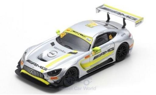 Diecast model cars Mercedes AMG GT GT3 3 No.48 -AMG Team Driving Academy Fia GT World Cup Macau 2017 E.Mortara 1/64 Spark