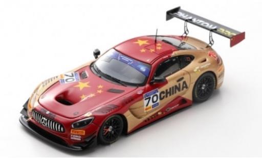 Diecast model cars Mercedes AMG GT GT3 3 No.70 Phantom Pro FIA Motorsport Games GT Cup Vallelunga 2019 Team China Y.Zhang/K.Zang 1/43 Spark