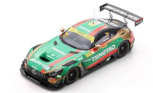 Diecast model cars Mercedes AMG GT GT3 3 No.77 -AMG Team CraftBamboo Racing Tsingtao Fia GT World Cup Macau 2019 E.Mortara 1/18 Spark