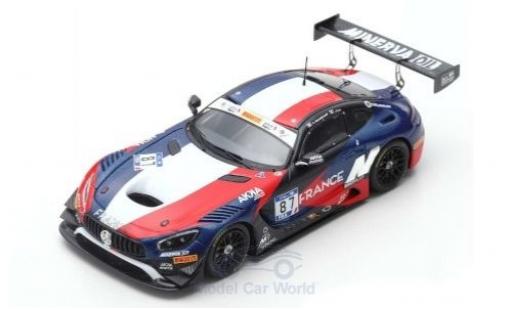 Diecast model cars Mercedes AMG GT GT3 3 No.87 AKKA-ASP Team FIA GT Nations Cup Bahrain 2018 Team France J-L.Beaubelique/J.Pla 1/43 Spark
