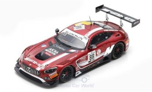 Diecast model cars Mercedes AMG GT GT3 3 No.88 -AMG Team Akka ASP 24h Spa 2019 V.Abril/F.Schiller/R.Marciello 1/43 Spark