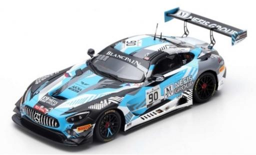 Diecast model cars Mercedes AMG GT GT3 3 No.90 Akka ASP Team Nefis Group 24h Spa 2019 N.Bastian/T.Boguslavskiy/F.Fraga 1/43 Spark