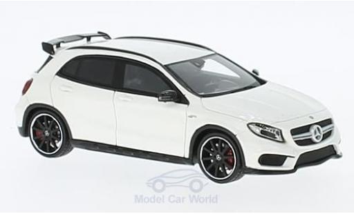 Diecast model cars Mercedes GLA Base GLA45 AMG white 2015 1/43 Spark