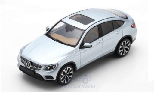 Diecast model cars Mercedes GLC Coupe 300 4Matic grey 2016 1/43 Spark