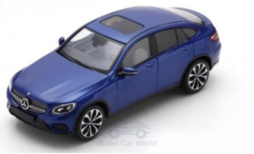 Diecast model cars Mercedes GLC Coupe metallic blue 2016 1/43 Spark