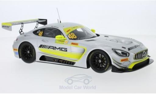 Diecast model cars Mercedes AMG GT GT3 No.48 AMG Team Driving Academy GT Cup Macau 2017 E.Mortara 1/18 Spark