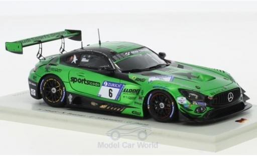 Diecast model cars Mercedes AMG GT GT3 No.6 -AMG Team Black Falcon 24h N&Atilde;&frac14;rburgring 2018 H.Haupt/N.Bastian/E.Johansson/G.Piana 1/43 Spark