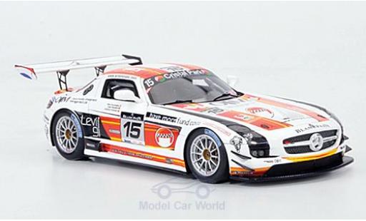 Diecast model cars Mercedes SLS Coupe AMG No.15 OIM 24h Spa 2011 K.Wauters/A.Kumpen/M.Hezemans 1/43 Spark