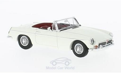 Diecast model cars MG B Roadster Convertible white RHD 1966 1/43 Spark