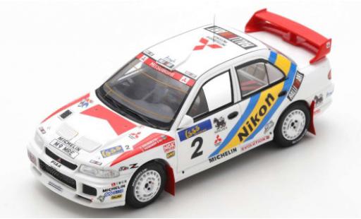 Diecast model cars Mitsubishi Lancer Evolution III No.2 Marlboro Rally Hong Kong - Peking 1995 with Decals K.Eriksson/S.Parmander 1/43 Spark
