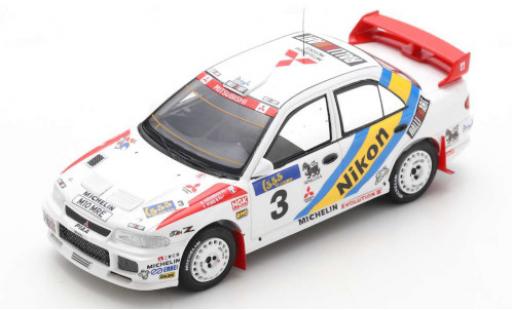 Diecast model cars Mitsubishi Lancer Evolution III No.3 Marlboro Rally Hong Kong - Peking 1995 with Decals A.Vatanen/F.Pons 1/43 Spark