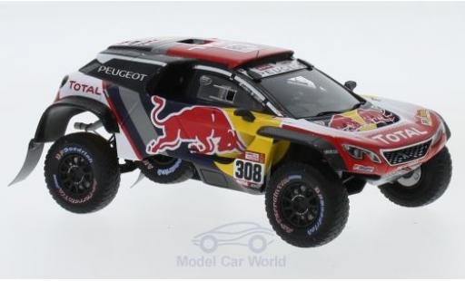 Diecast model cars Peugeot 3008 DKR Maxi No.308 Team Total Red Bull Rally Dakar 2018 C.Despres/D.Castera 1/43 Spark