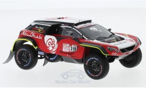 Diecast model cars Peugeot 3008 DKR Maxi No.319 PH-Sport Abu Dhabi Rally Dakar 2018 K.AI Qassimi/P.Maimom 1/43 Spark